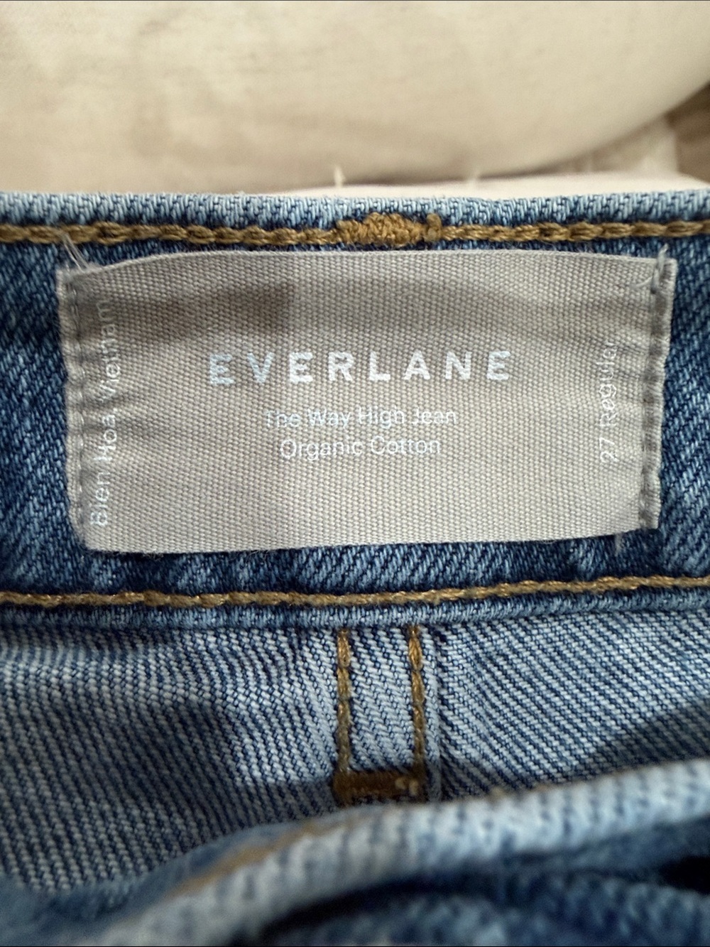 Everlane The Way High Jean High Rise Straight Medium Wash Denim 27 Regular - Picture 3 of 15